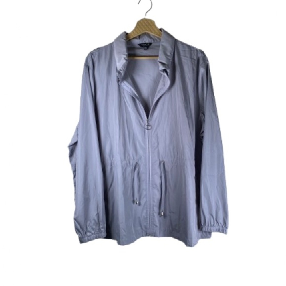 Men's Light Gray Raincoat with hoodie